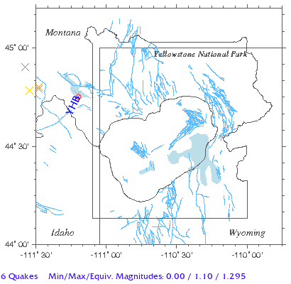 Yellowstone Quake Map