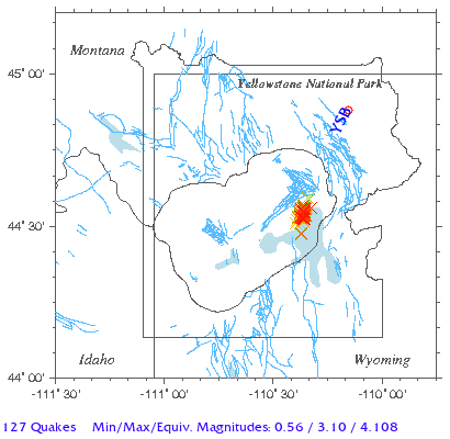 Yellowstone Quake Map